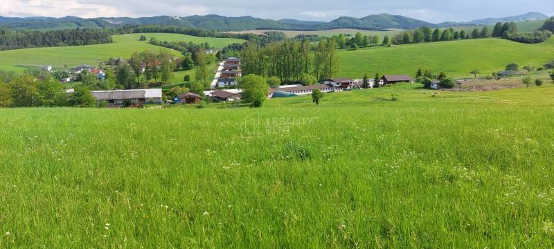 Sunny land in Brezany above the equestrian area