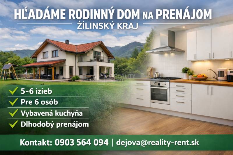 Sublease Family house, Family house, Žilinský ktraj, Žilina, Slovakia